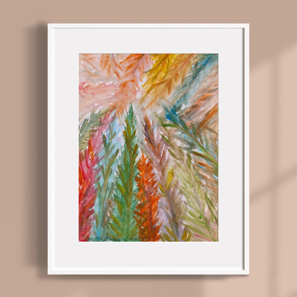 Handmade Watercolor Painting 9" X 12" on Paper, Decor/Wall, Frame Not Included